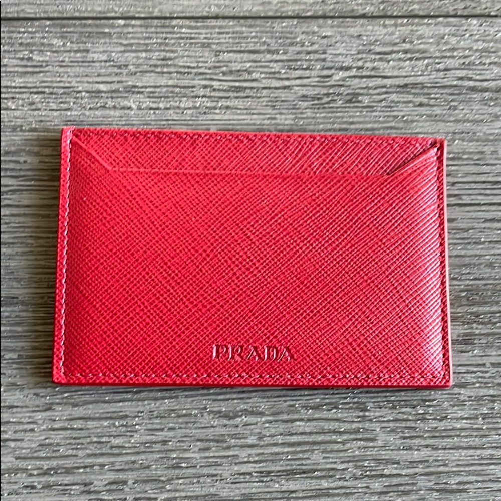 SOLD!!! Prada Red Card Holder